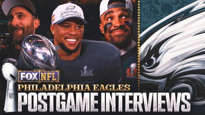 Jalen Hurts, Saquon Barkley: Every Eagles Postgame Chat from Super Bowl LIX