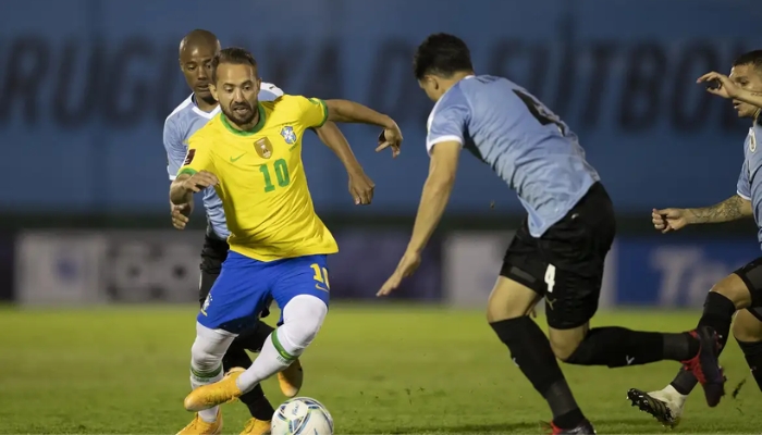 Brazilian team against Argentina